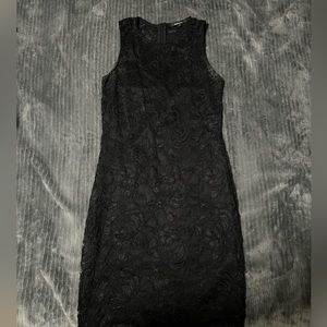 Black lace dress